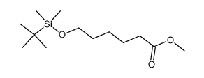 6-(tert-butyl-dimethylsilanoxy)hexanoic acid methyl ester结构式