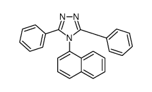 3,5-二苯基-4-(1-萘基)-1H-1,2,4-三唑结构式