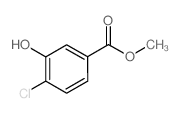 3-羟基-4-氯苯甲酸甲酯结构式