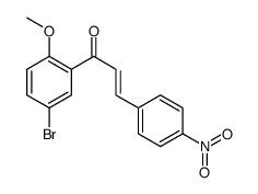 1-(5-bromo-2-methoxyphenyl)-3-(4-nitrophenyl)prop-2-en-1-one结构式
