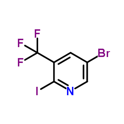 5-Bromo-2-iodo-3-(trifluoromethyl)pyridine Structure
