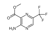 3-氨基-6-(三氟甲基)吡嗪-2-羧酸甲酯结构式
