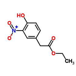 Ethyl (4-hydroxy-3-nitrophenyl)acetate Structure