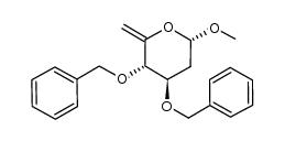 (3S,4R,6S)-3,4-bis(benzyloxy)-6-methoxy-2-methylenetetrahydro-2H-pyran Structure