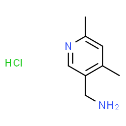 (4,6-二甲基吡啶-3-基)甲胺盐酸结构式