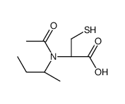 (2R)-2-[acetyl(butan-2-yl)amino]-3-sulfanylpropanoic acid结构式