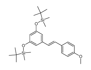 (E)-3,5-di-(tert-butyldimethylsilyloxy)-4'-methoxystilbene Structure