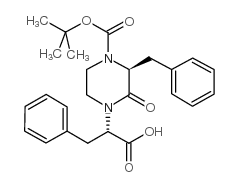 (2S,3s)-2-(4-boc-3-苄基-2-氧代-哌嗪-1-基)-3-苯基丙酸结构式