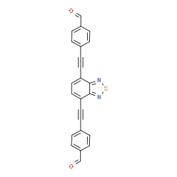 4,7-双(4-甲酰基苯乙炔基)苯并[c][1,2,5]噻二唑图片