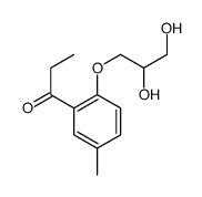 2'-(2,3-Dihydroxypropoxy)-5'-methylpropiophenone结构式