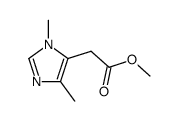 (3,5-dimethyl-3H-imidazol-4-yl)-acetic acid methyl ester Structure