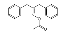 1,3-Diphenylpropanone oxime O-acetate Structure