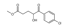 methyl 5-(4-chlorophenyl)-4-hydroxy-5-oxopentanoate结构式