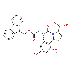 Fmoc-Ala-Cys(Psi(Dmp,H)pro)-OH结构式