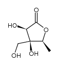 3-hydroxymethyl-5-deoxy-L-lyxonic acid-4-lactone结构式