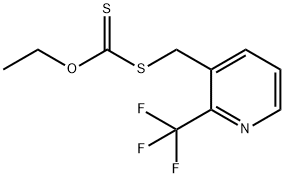 O-乙基 S-((2-(三氟甲基)吡啶-3-基)甲基)二硫代碳酸酯结构式