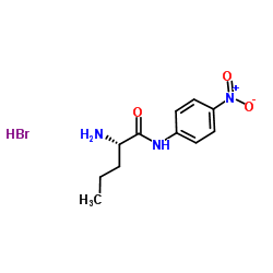 L-去甲缬氨酸-4-硝基苯胺氢溴酸盐结构式