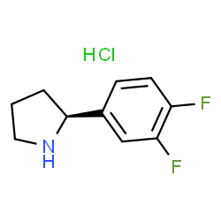 (S)-2-(3,4-二氟苯基)吡咯烷盐酸盐结构式