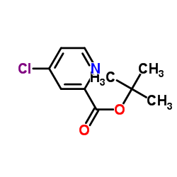 4-氯吡啶-2-羧酸叔丁酯结构式