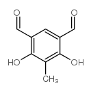 4,6-二羟基-5-甲基间苯二甲醛结构式