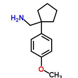 1-[1-(4-Methoxyphenyl)cyclopentyl]methanamine Structure