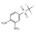 4-((三氟甲基)磺酰基)苯-1,2-二胺结构式