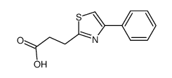 4-苯基-2-噻唑丙酸结构式