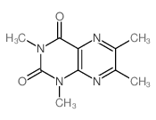 2,4(1H,3H)-Pteridinedione,1,3,6,7-tetramethyl- Structure