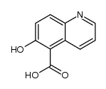 6-hydroxy-quinoline-5-carboxylic acid结构式