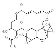 Verrucarin A,2'-O-acetyl-9,10-epoxy-9,10-dihydro-, (9a,10a)- (9CI) Structure