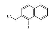 2-(Bromomethyl)-1-iodonaphthalene结构式
