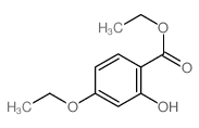 Benzoic acid,4-ethoxy-2-hydroxy-, ethyl ester Structure