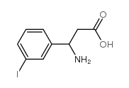 3-氨基-3-(3-碘苯基)丙酸结构式