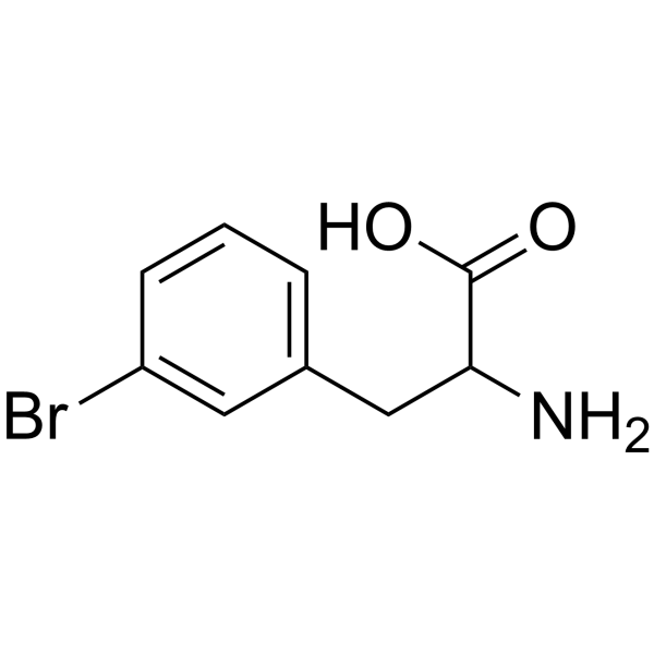 3-溴-DL-苯丙氨酸结构式
