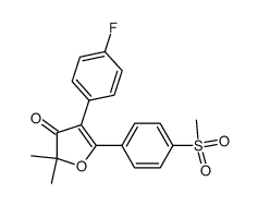 4-(4-fluorophenyl)-2,2-dimethyl-5-(4-(methylsulfonyl)phenyl)furan-3(2H)-one picture