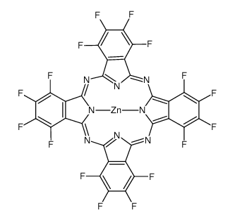 1,2,3,4,8,9,10,11,15,16,17,18,22,23,24,25-十六氟-29H,31H-酞菁锌结构式
