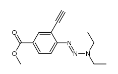 methyl 4-(3,3-diethyl-1-triazen-1-yl)-3-ethynylbenzoate Structure