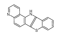 12H-benzo[4,5]thieno[2',3':4,5]pyrrolo[2,3-f]quinoline结构式