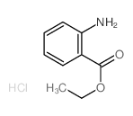 Benzoic acid, 2-amino-,ethyl ester, hydrochloride (1:1) Structure