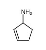 1-amino-3-cyclopentene Structure