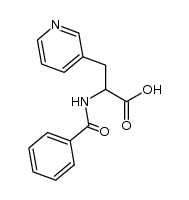 2-(benzoylamino)-3-(3-pyridinyl)-propanoic acid Structure