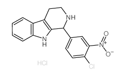 1-(4-氯-3-硝基苯基)-2,3,4,9-四氢-1H-beta-咔啉盐酸盐结构式