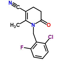 1-(2-Chloro-6-fluorobenzyl)-5-cyano-6-methyl-1,2,3,4-tetrahydropyridin-2-one picture