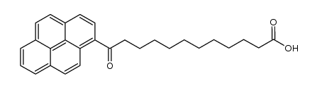 12-oxo-12-(pyren-1-yl)dodecanoic acid结构式