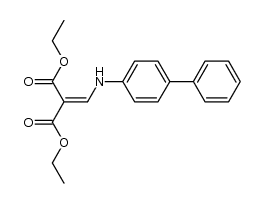 (biphenyl-4-ylamino-methylene)-malonic acid diethyl ester Structure