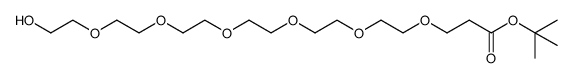 丙酸叔丁酯-六聚乙二醇结构式