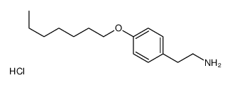 2-(4-heptoxyphenyl)ethanamine,hydrochloride Structure
