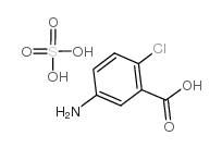 5-氨基-2-氯苯甲酸硫酸盐结构式