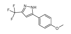 3-(4-甲氧基苯基)-5-(三氟甲基)-1H-吡唑结构式