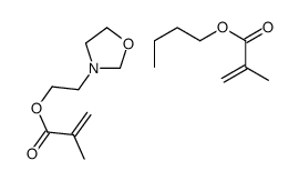 butyl 2-methylprop-2-enoate,2-(1,3-oxazolidin-3-yl)ethyl 2-methylprop-2-enoate Structure